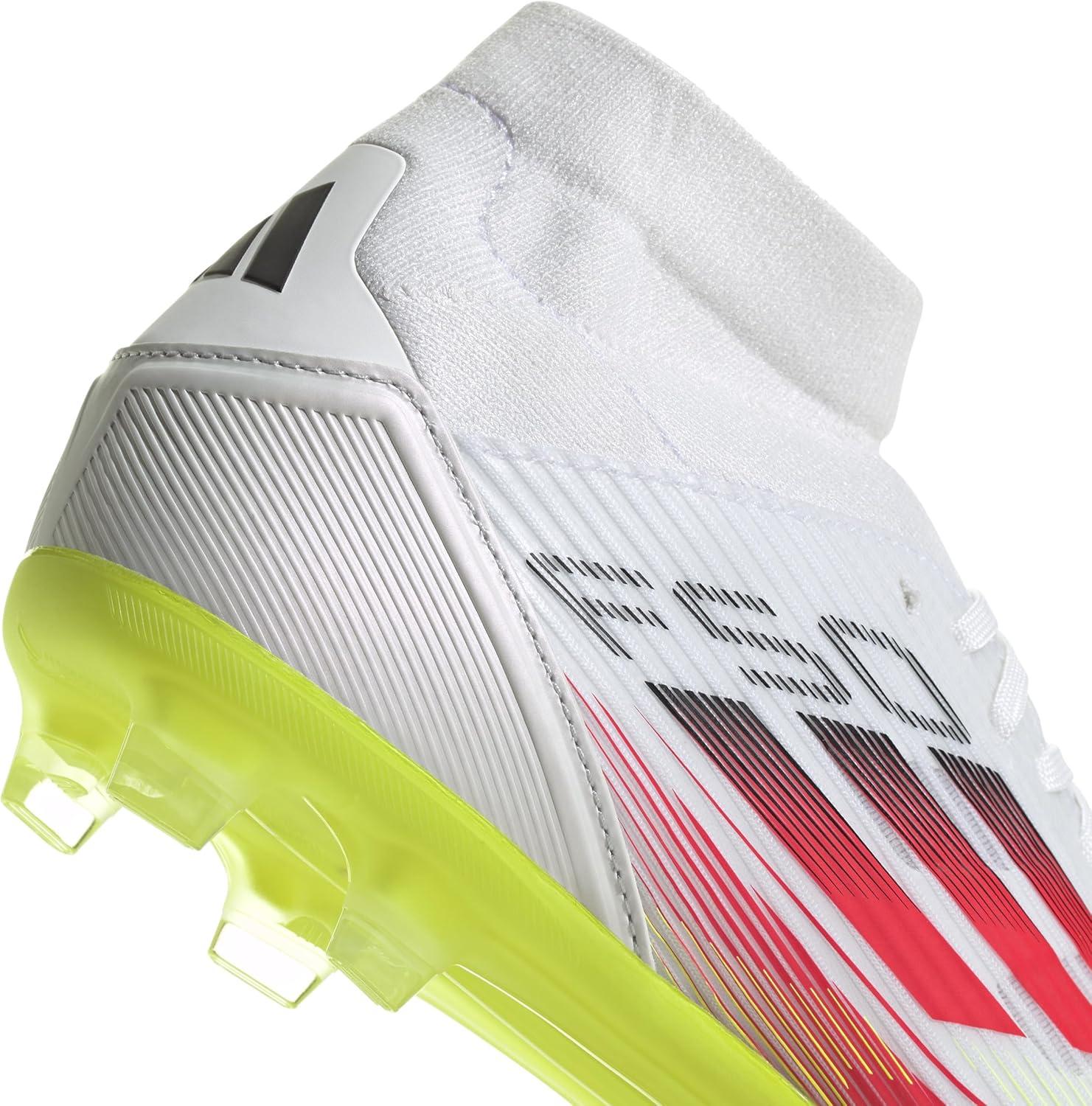 image:imageAdidas Womens F50 League Mid Top FirmMulti GroundCloud White Lucid Red Solar Yellow