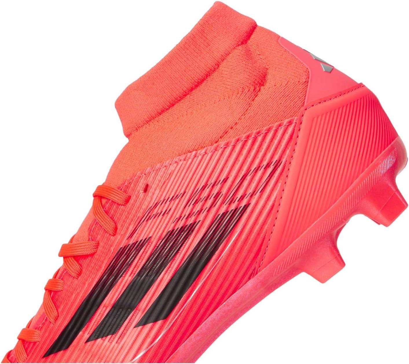 image:imageAdidas Womens F50 League Mid Top FirmMulti GroundTurboAurora BlackPlatin Metallic
