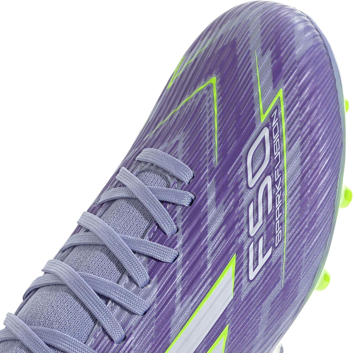 image:imageAdidas Womens F50 League Mid Top FirmMulti GroundViolet ToneLucid LemonPurple Rush