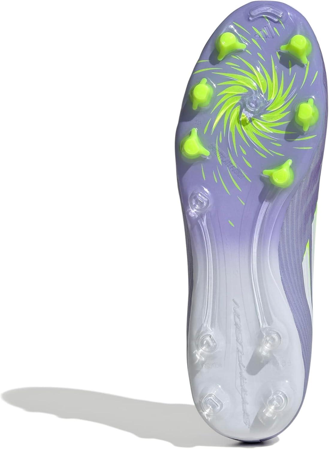 image:imageAdidas Womens F50 League Mid Top FirmMulti GroundViolet ToneLucid LemonPurple Rush