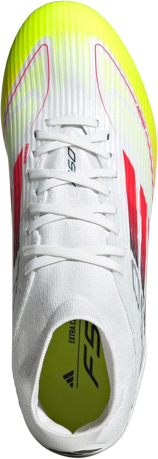image:imageAdidas Womens F50 League Mid Top FirmMulti GroundWhiteLucid RedSolar Yellow