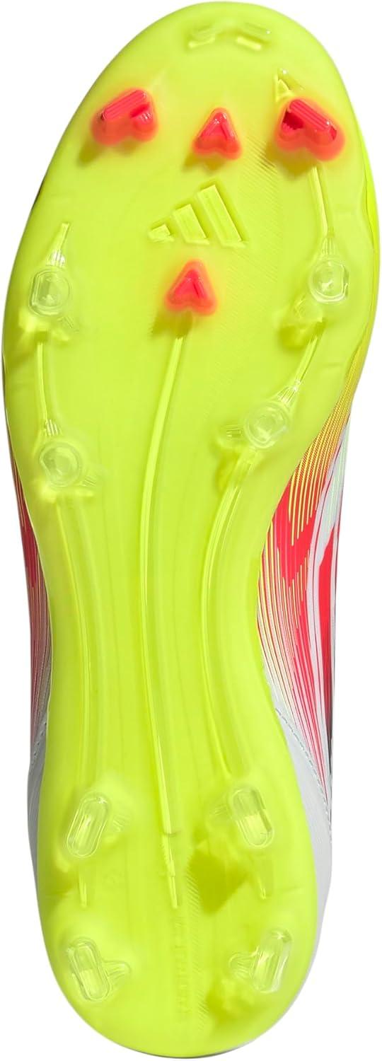image:imageAdidas Womens F50 League Mid Top FirmMulti GroundWhiteLucid RedSolar Yellow