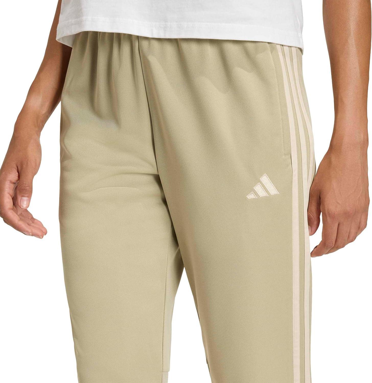 image:imageAdidas Womens Tiro 25 Essentials Training Track PantsWonder CargoCrystal Linen