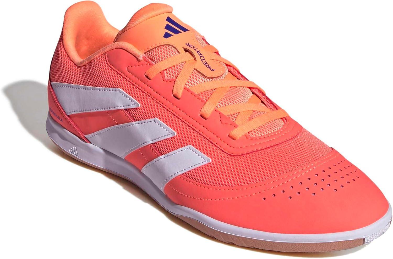 image:imageadidas Club Indoor Sala Soccer Cleats Blue WhiteSignal CoralWhiteBeam Orange