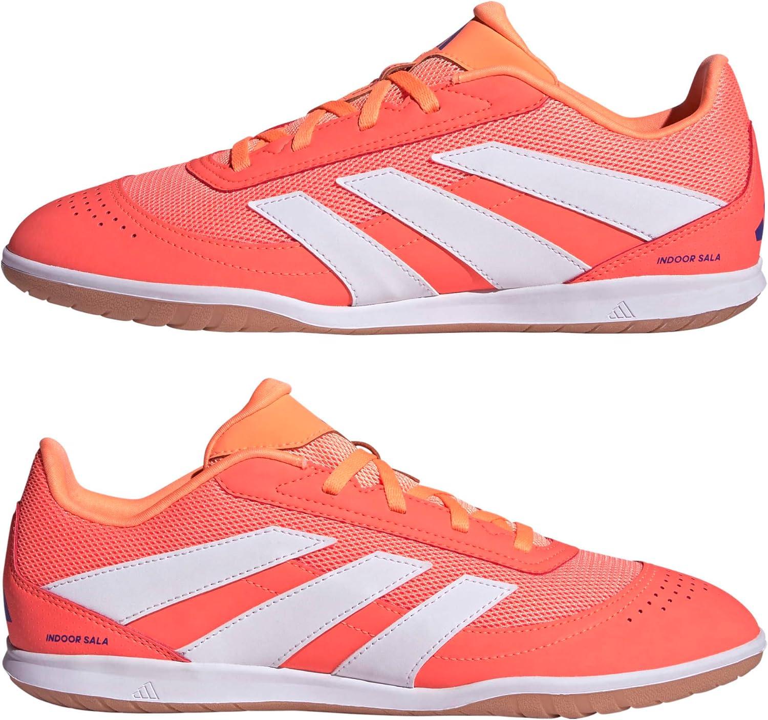 image:imageadidas Club Indoor Sala Soccer Cleats Blue WhiteSignal CoralWhiteBeam Orange