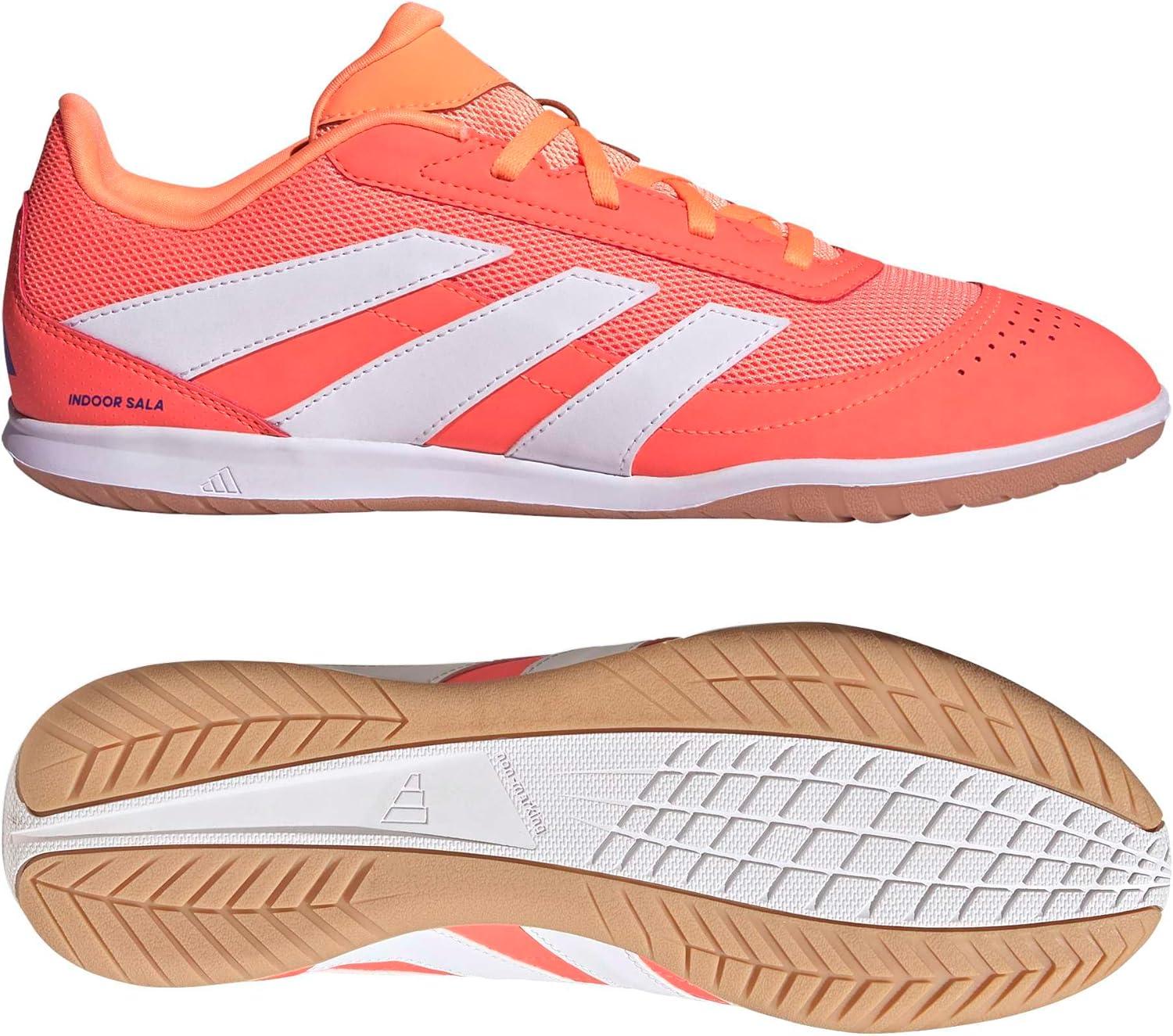 image:imageadidas Club Indoor Sala Soccer Cleats Blue WhiteSignal CoralWhiteBeam Orange