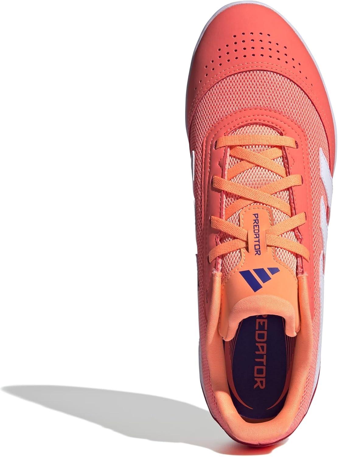 image:imageadidas Club Indoor Sala Soccer Cleats Blue WhiteSignal CoralWhiteBeam Orange
