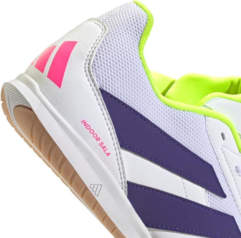 image:imageadidas Club Indoor Sala Soccer Cleats Blue WhiteWhiteCollegiate PurpleLucid Lemon