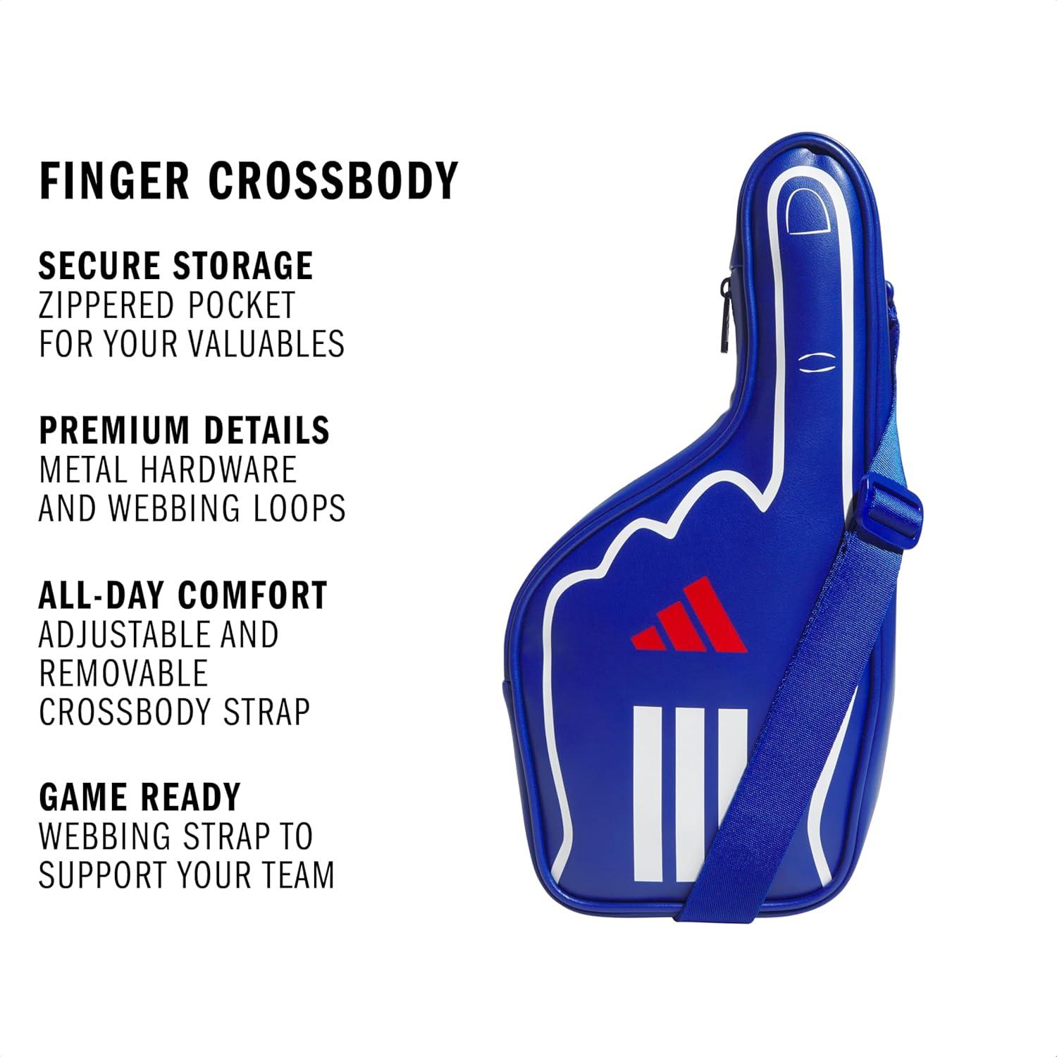 image:imageadidas Foam Hand Finger Crossbody 4l Sports Event Men amp Women Soccer Stadium Bag in Country ColorsRoyal Blue