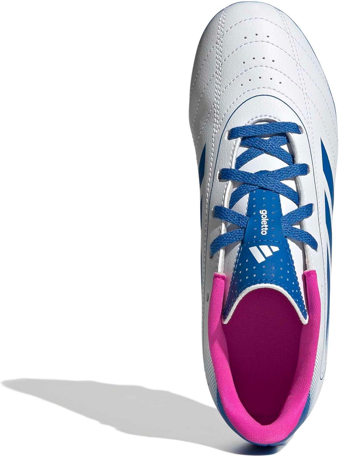 image:imageadidas Kids Goletto Ix Firm GroundMulti Ground Soccer CleatWhiteBright RoyalTeam Shock Pink