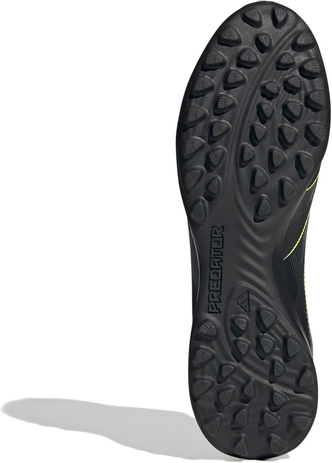 image:imageadidas League FoldOver Tongue Turf Soccer Cleats Black White YellowBlackCarbonLucid Lemon