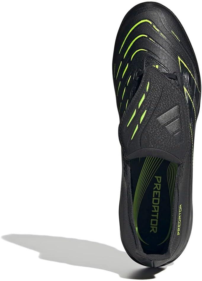 image:imageadidas League FoldOver Tongue Turf Soccer Cleats Black White YellowBlackCarbonLucid Lemon