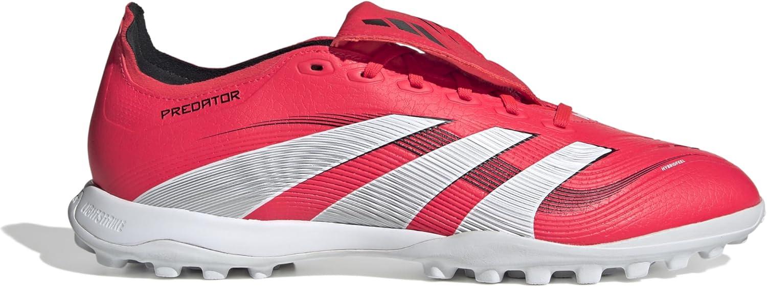 image:imageadidas League FoldOver Tongue Turf Soccer Cleats Black White YellowLucid Red Ftwr White Core Black