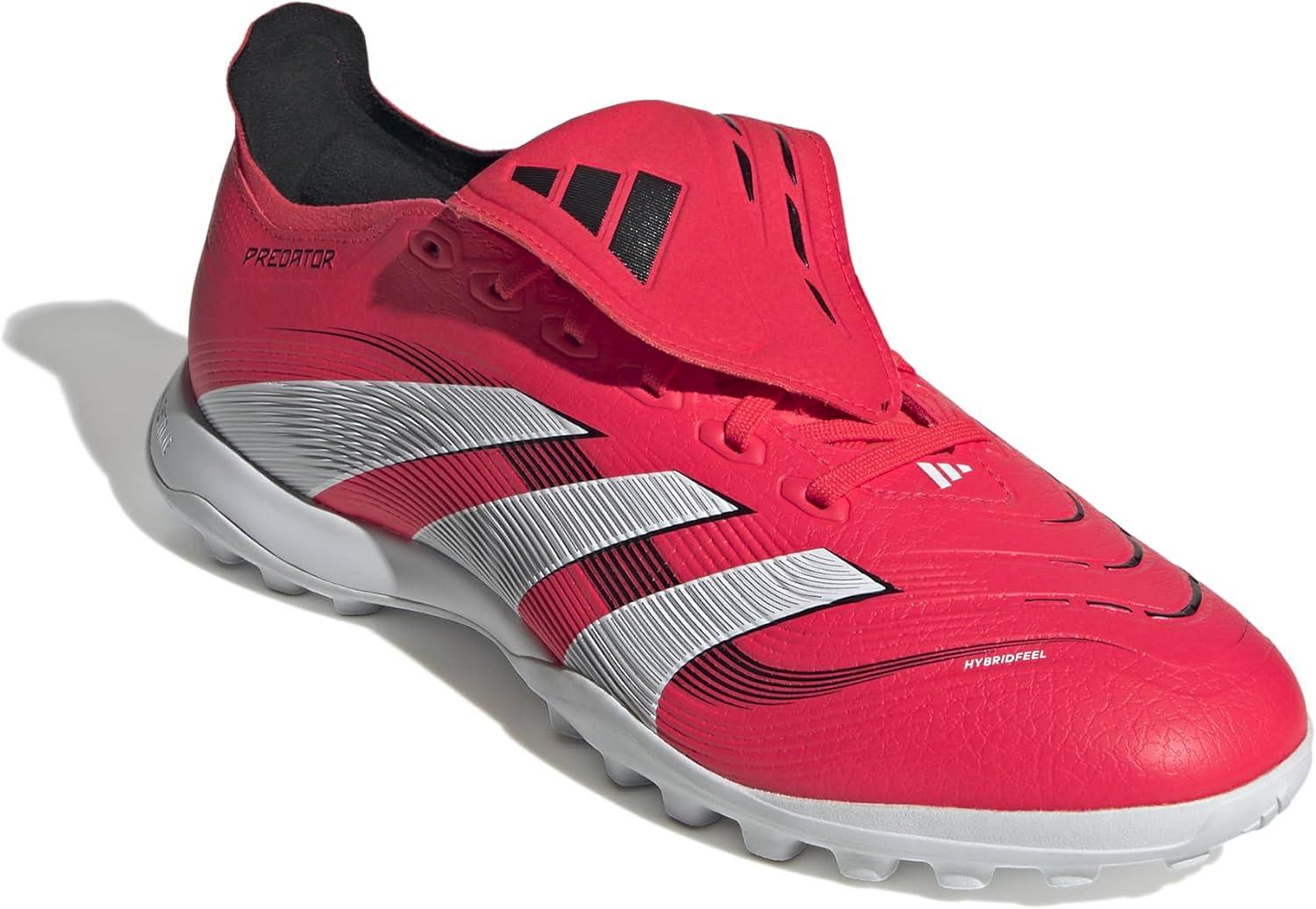 image:imageadidas League FoldOver Tongue Turf Soccer Cleats Black White YellowLucid Red Ftwr White Core Black
