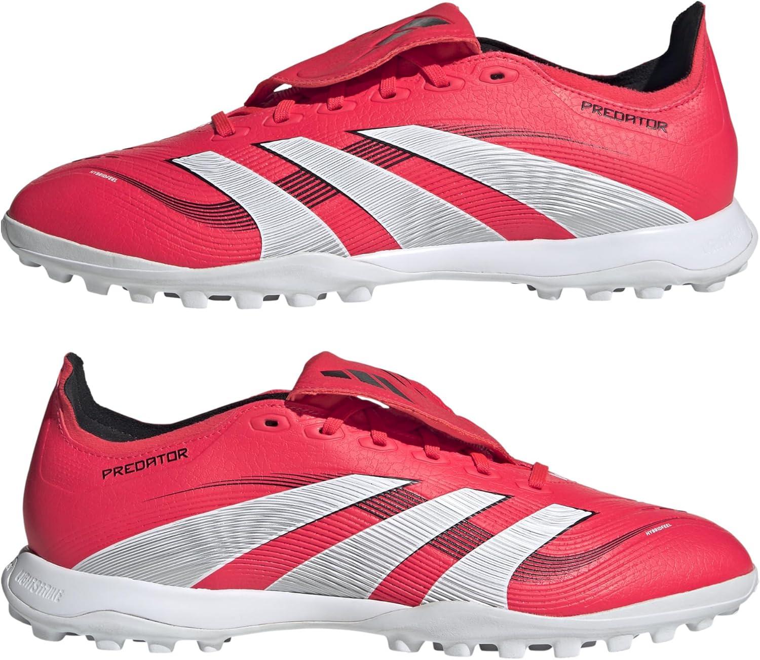 image:imageadidas League FoldOver Tongue Turf Soccer Cleats Black White YellowLucid Red Ftwr White Core Black