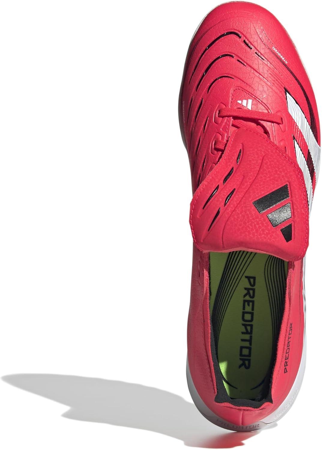 image:imageadidas League FoldOver Tongue Turf Soccer Cleats Black White YellowLucid Red Ftwr White Core Black