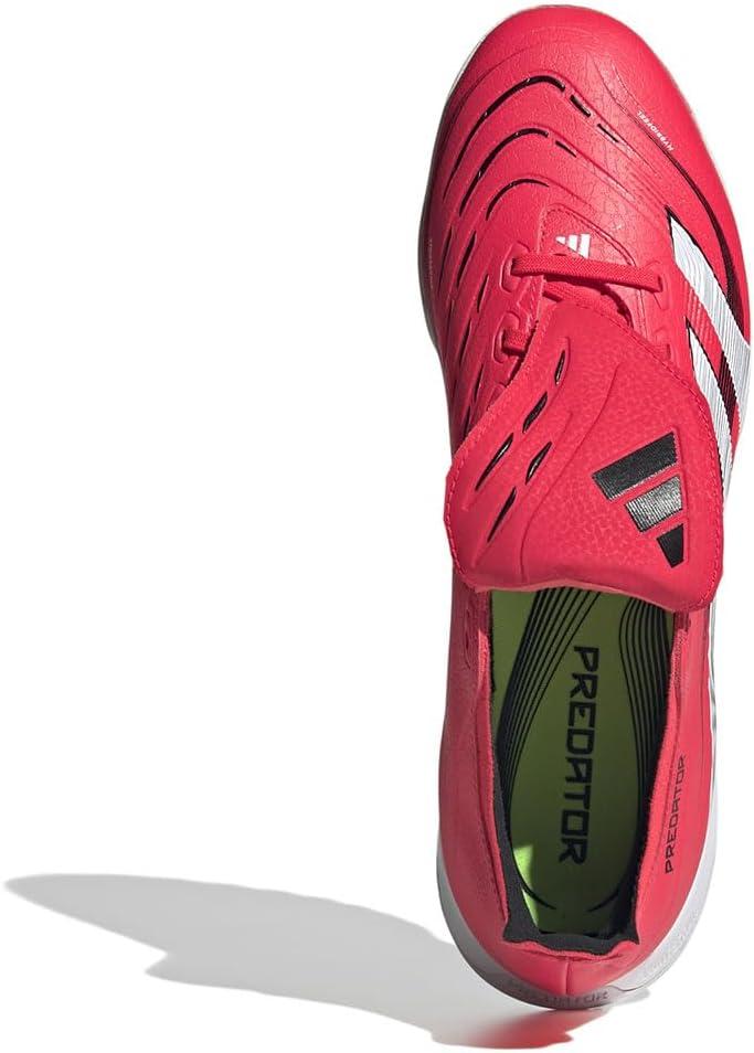image:imageadidas League FoldOver Tongue Turf Soccer Cleats Black White YellowLucid Red Ftwr White Core Black