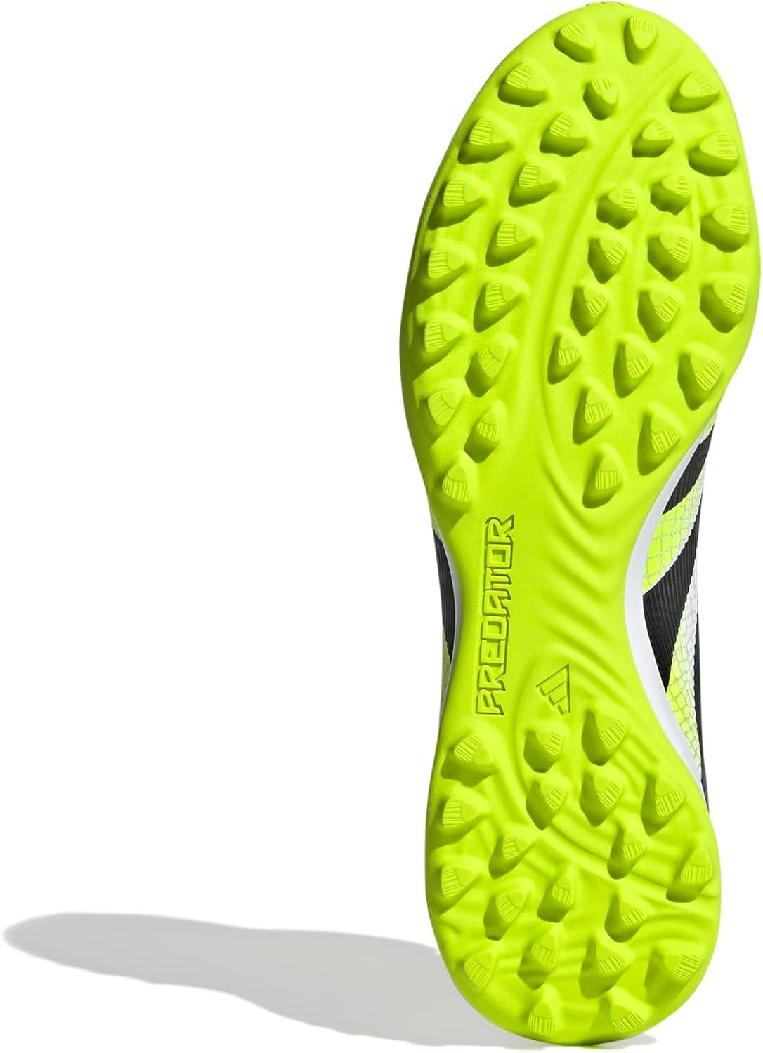 image:imageadidas League FoldOver Tongue Turf Soccer Cleats Black White YellowWhiteBlackLucid Lemon