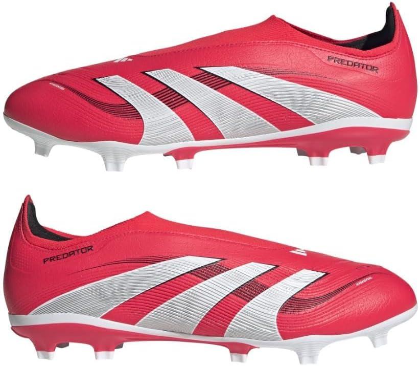 image:imageadidas League Laceless Firm GroundMulti Ground Soccer Cleats BlackLucid RedWhiteBlack