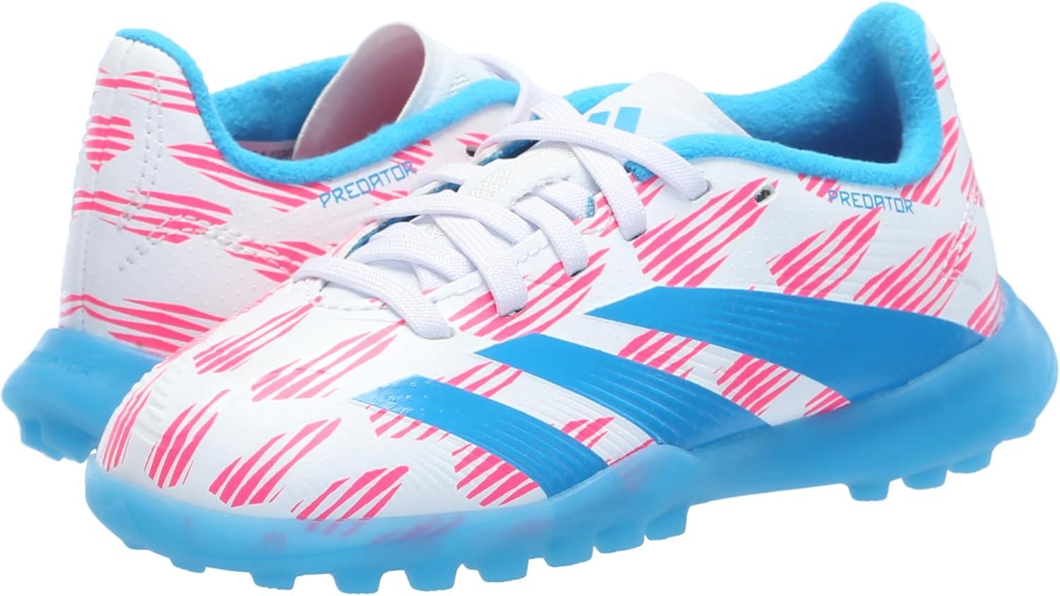 image:imageadidas Originals Boys League Predator Turf ShoesWhiteSolar BlueSolar Pink