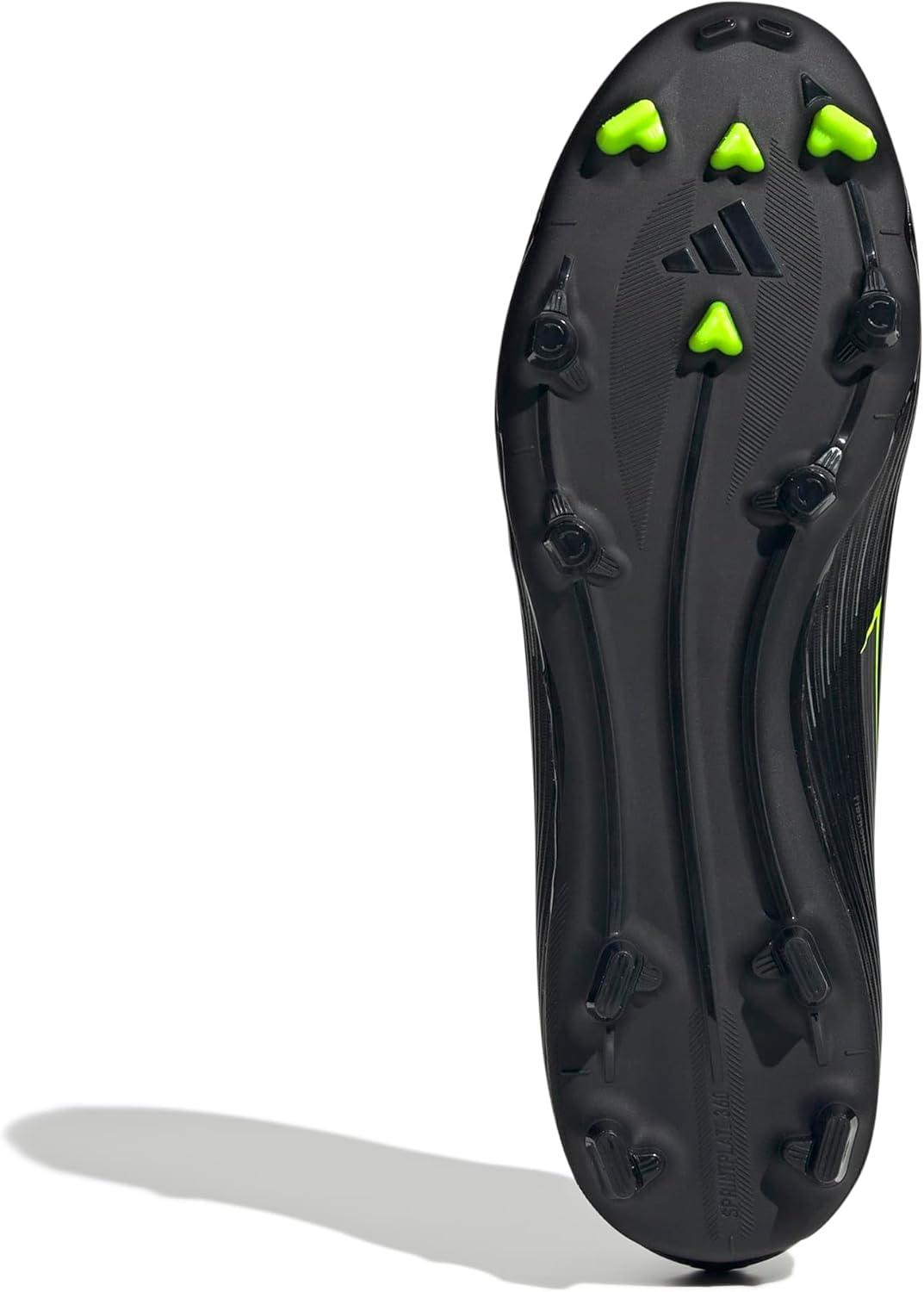 image:imageadidas Unisex Adult F50 League Firm Ground Soccer CleatsBlackIron MetallicLucid Lemon