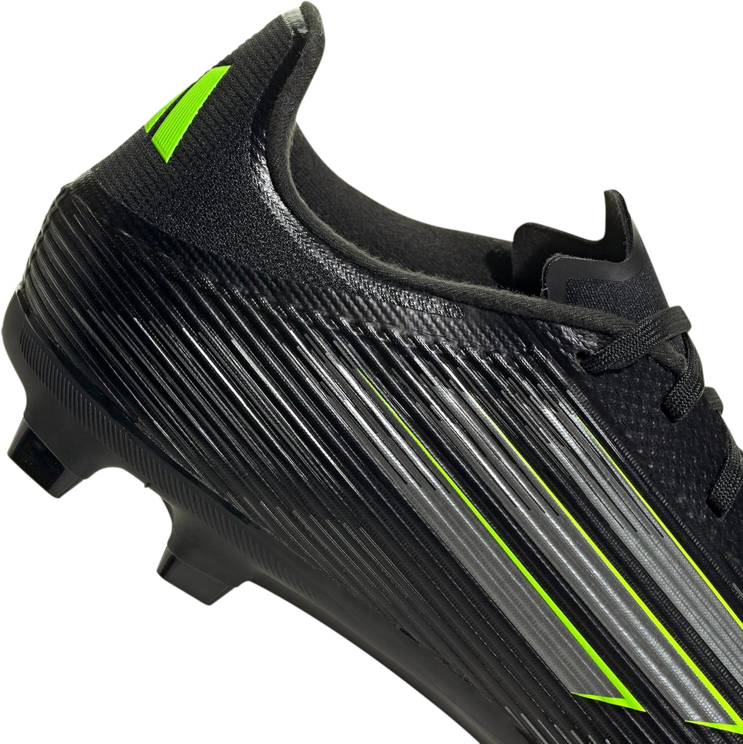 image:imageadidas Unisex Adult F50 League Firm Ground Soccer CleatsBlackIron MetallicLucid Lemon