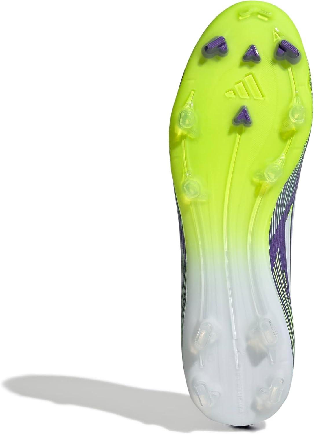 image:imageadidas Unisex Adult F50 League Firm Ground Soccer CleatsPurple RushWhiteLucid Lemon