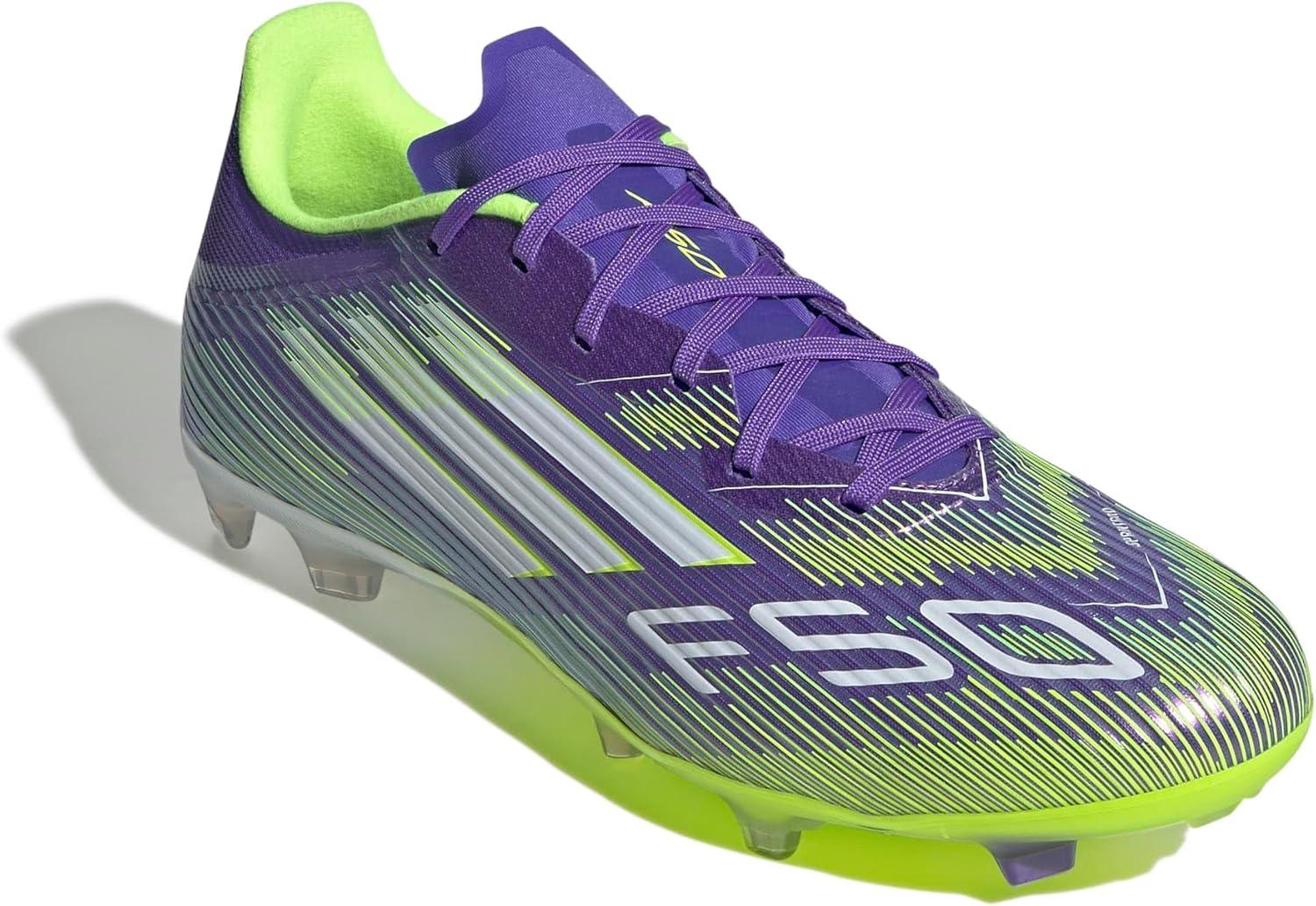 image:imageadidas Unisex Adult F50 League Firm Ground Soccer CleatsPurple RushWhiteLucid Lemon