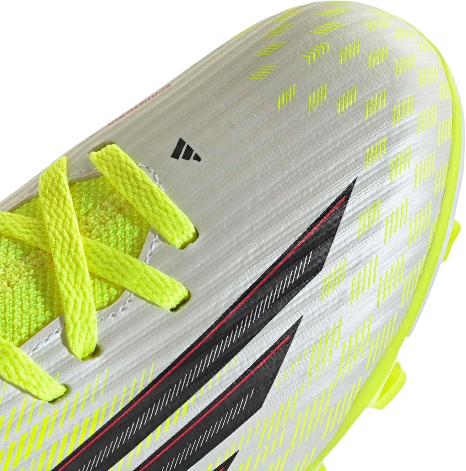 image:imageadidas UnisexChild F50 Club Mid Firm Multi Ground Football B SneakerTeam Solar YellowBlackLucid Red
