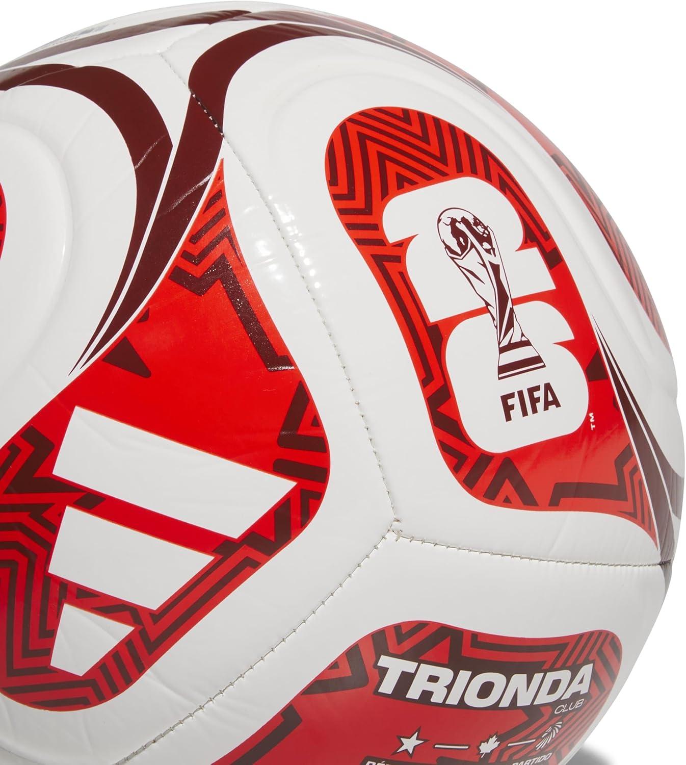 image:imageadidas World Cup 26 Trionda Club Soccer BallWhitePower RedRedCanada