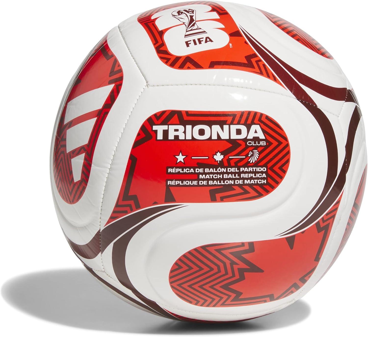 image:imageadidas World Cup 26 Trionda Club Soccer BallWhitePower RedRedCanada