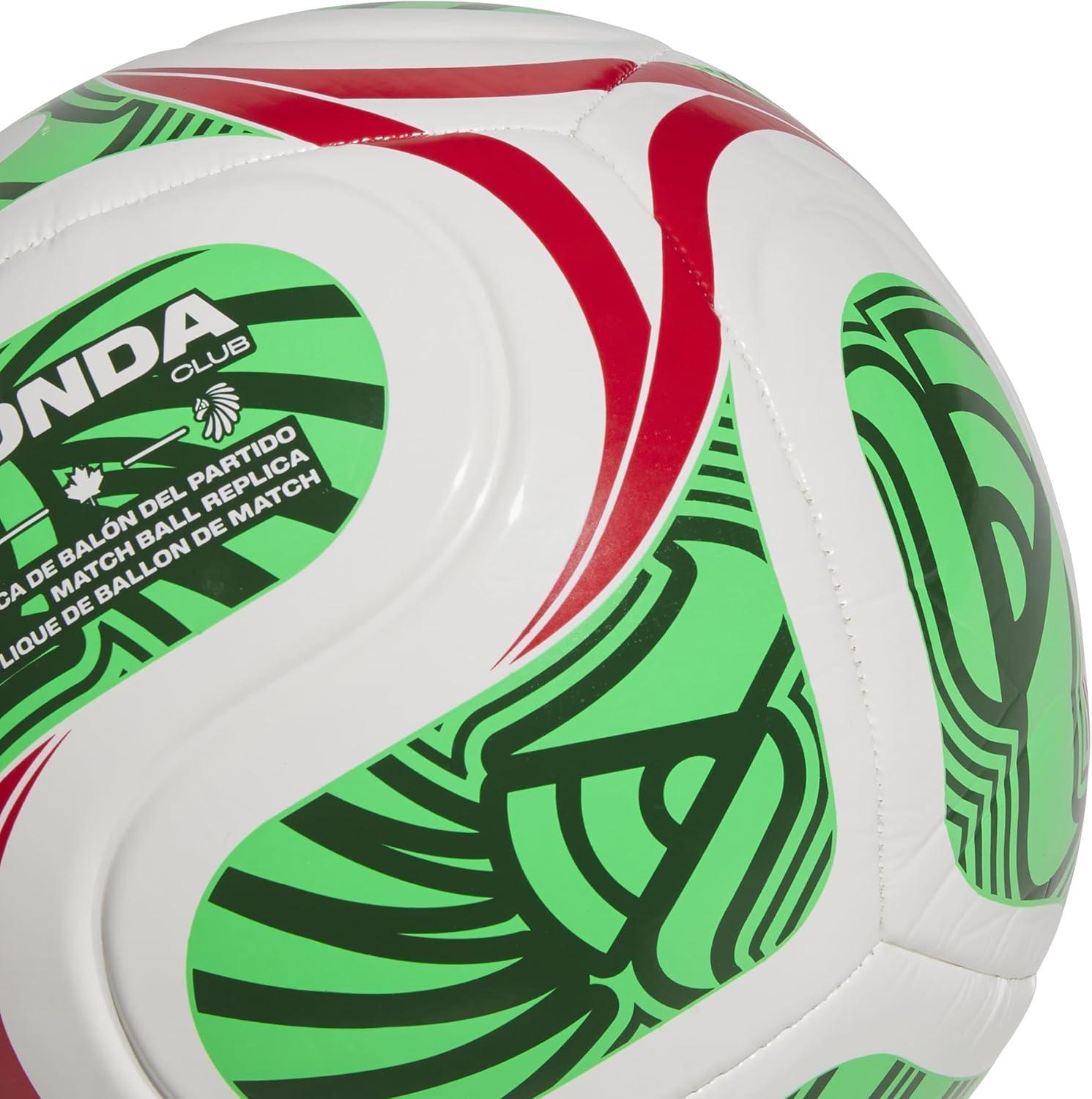 image:imageadidas World Cup 26 Trionda Club Soccer BallWhiteVivid RedAmazon GreenFlash LimeMexico
