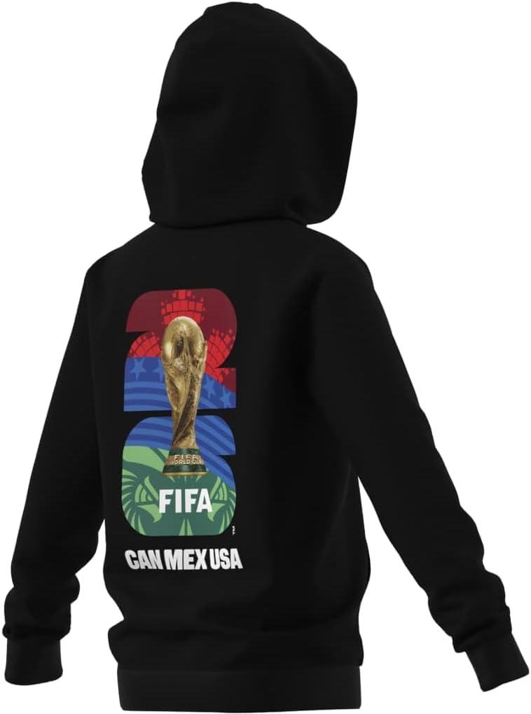 image:imageadidas boys Fifa World Cup 26 Match Ball Graphic HoodieBlack