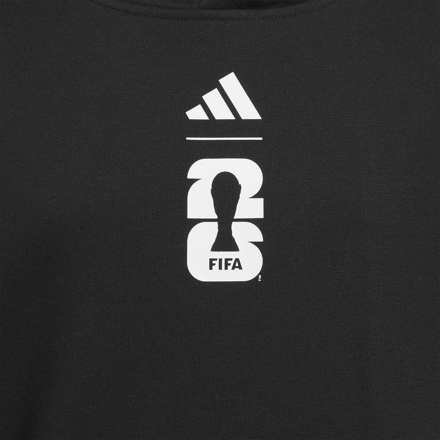 image:imageadidas boys Fifa World Cup 26 Match Ball Graphic HoodieBlack