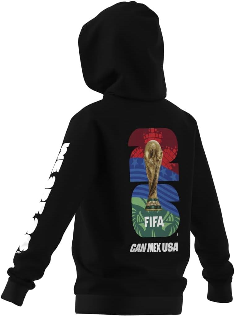 image:imageadidas boys Fifa World Cup 26 Match Ball Graphic HoodieBlack