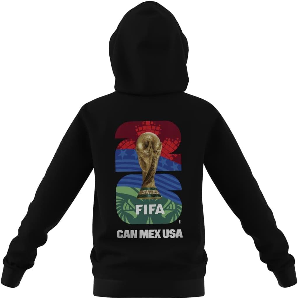 image:imageadidas boys Fifa World Cup 26 Match Ball Graphic HoodieBlack