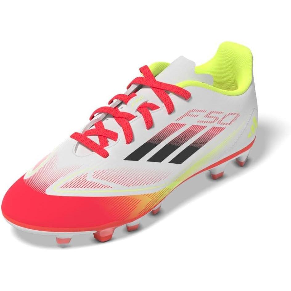 image:imageAdidas UnisexChild F50 Club Firm GroundMulti GroundWhiteBlackSolar Yellow