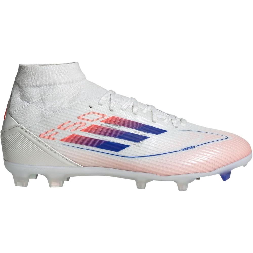image:imageAdidas Womens F50 League Mid Top FirmMulti GroundWhiteLucid BlueSolar Red
