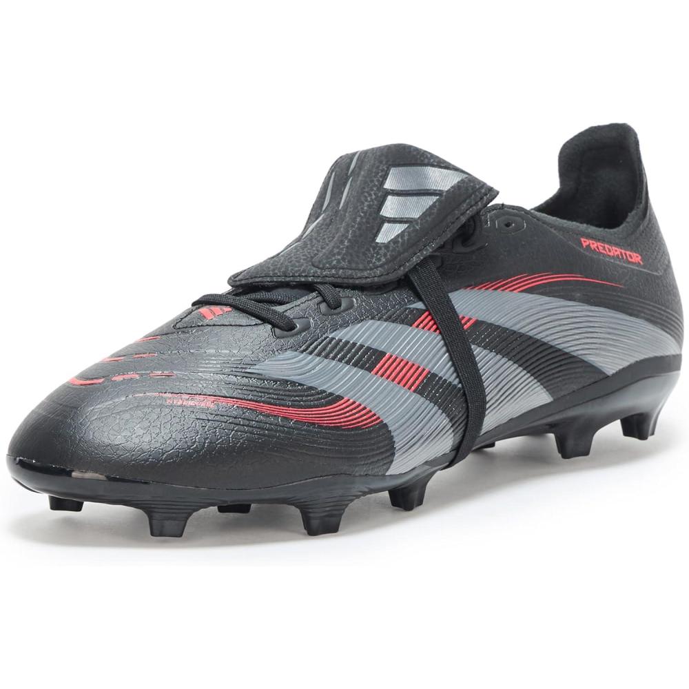 image:imageadidas League FoldOver Tongue Firm GroundMulti Ground Soccer Cleats RedBlackGreyLucid Red