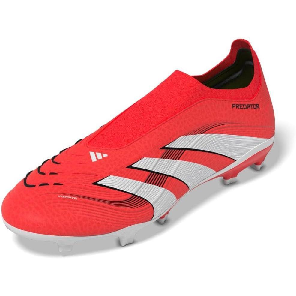 image:imageadidas League Laceless Firm GroundMulti Ground Soccer Cleats BlackLucid RedWhiteBlack