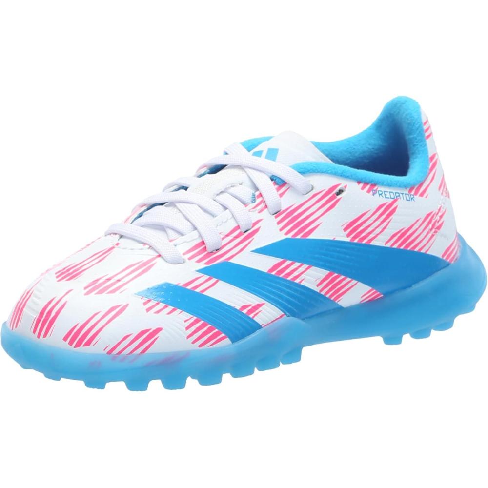 image:imageadidas Originals Boys League Predator Turf ShoesWhiteSolar BlueSolar Pink