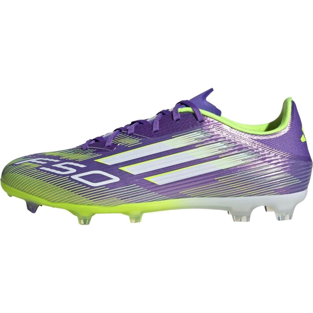 image:imageadidas Unisex Adult F50 League Firm Ground Soccer CleatsPurple RushWhiteLucid Lemon