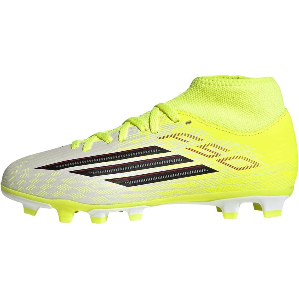 image:imageadidas UnisexChild F50 Club Mid Firm Multi Ground Football B SneakerTeam Solar YellowBlackLucid Red