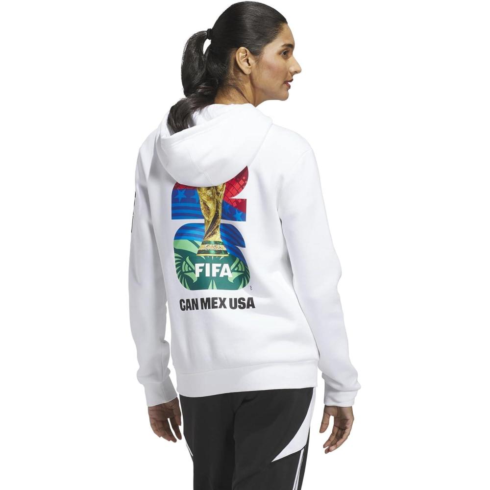 image:imageadidas womens Fifa World Cup 26 Official Graphic HoodieWhite