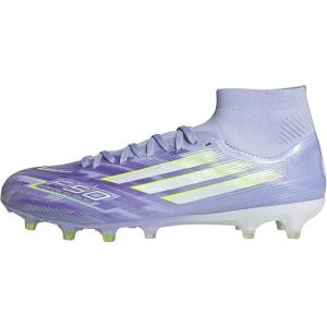 adidas Womens Sparkfusion Pro Firm GroundArtificial Ground F50 Soccer Cleats – Purple(Violet Tone/Lucid Lemon/Purple Rush)