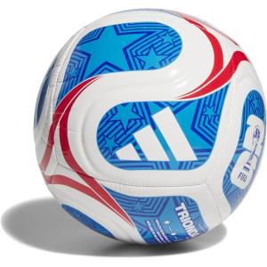 adidas World Cup 26 Trionda Club Soccer Ball(White/Team Royal Blue/Solar Blue/Vivid Red/Usa)