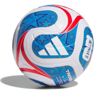 adidas adidasSoccer Ball(White/Team Royal Blue/Solar Blue/Vivid Red/USA)