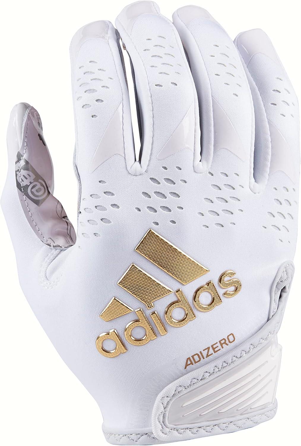 image:imageAdidas Adizero 12 Big Mood Elite Adult Receiver GloveWhiteMetallic Gold