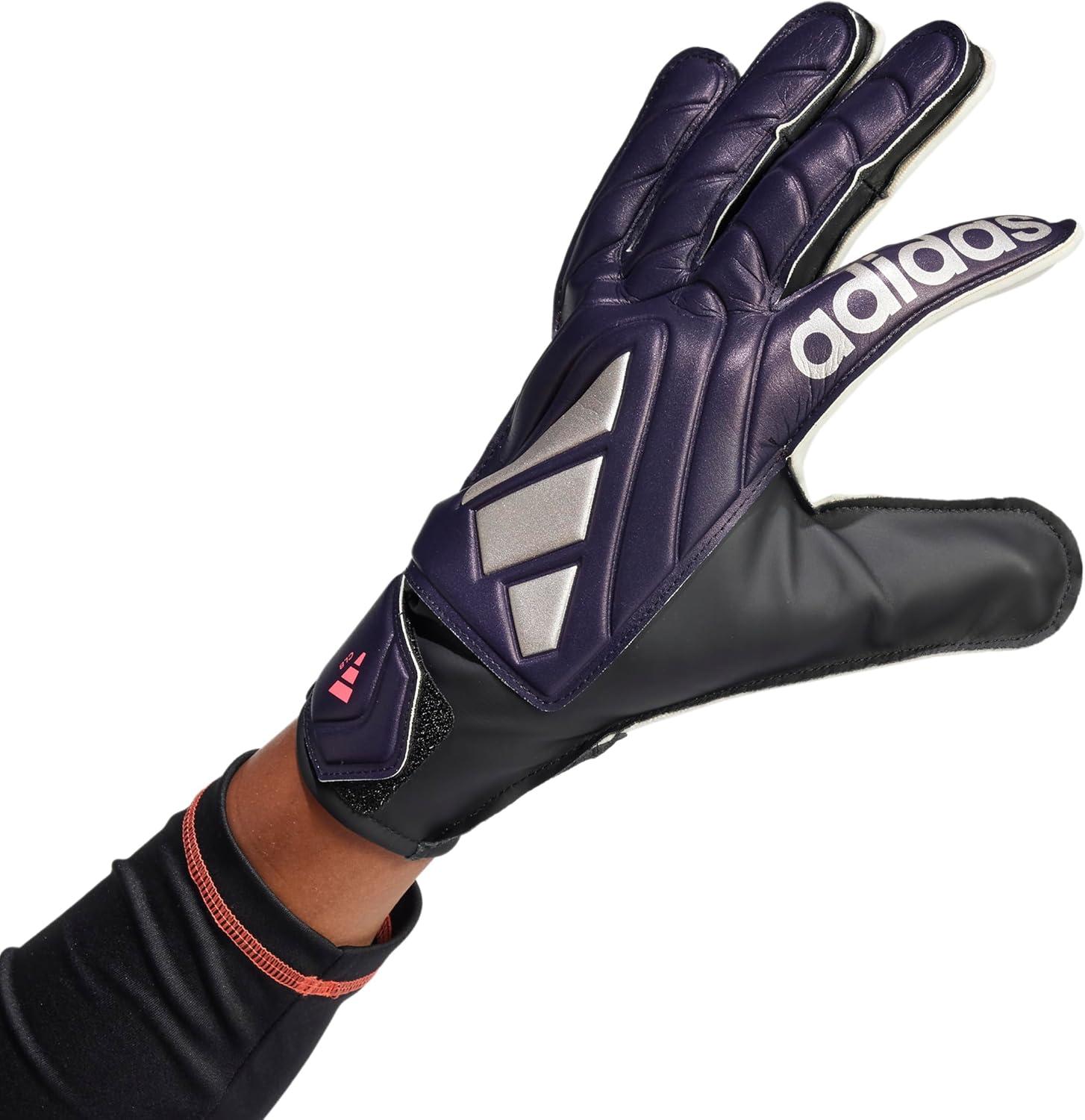 image:imageAdidas Copa Club Goalie GlovesAurora BlackPlatin MetallicTurbo