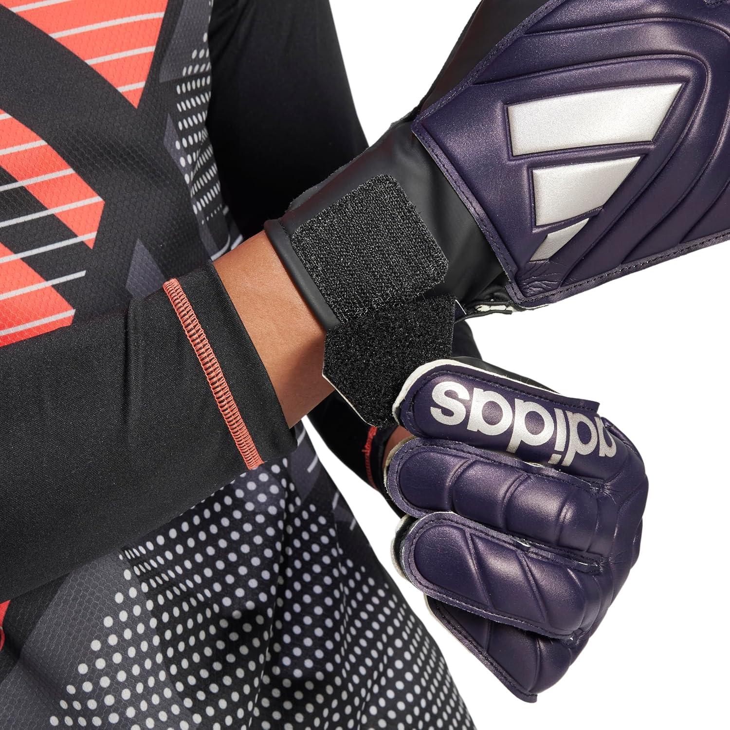 image:imageAdidas Copa Club Goalie GlovesAurora BlackPlatin MetallicTurbo